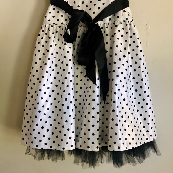 Vintage Jessica McClintock for Gunne Sax Polka Dot Mini Dress - Picture 4 of 9